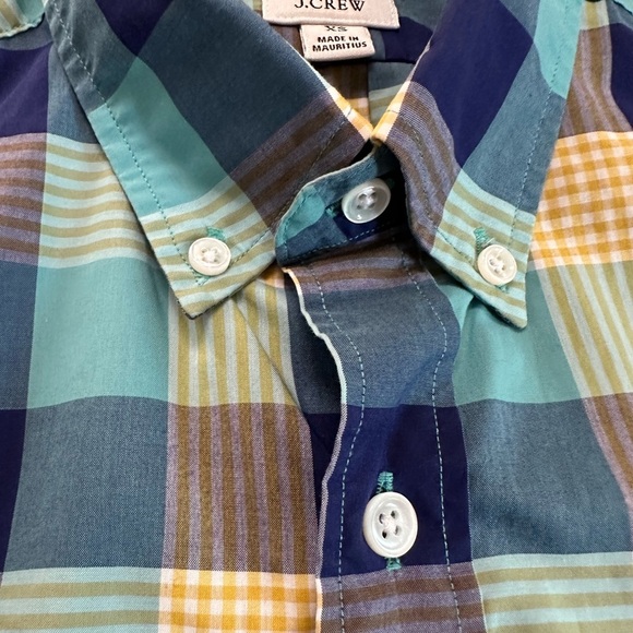 Thomas Mason Archive for J. Crew Slim Plaid Button Up Shirt Men's XS Cotton - Picture 11 of 17